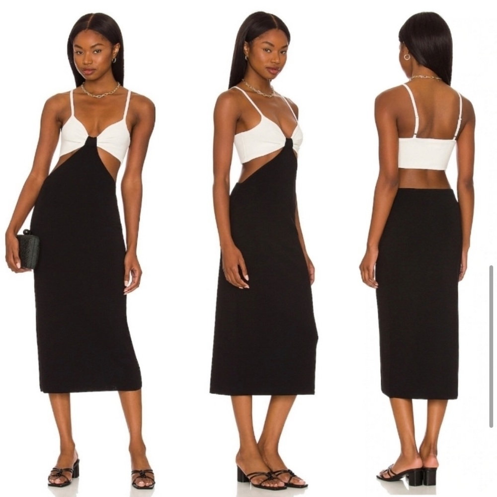 SOLID & STRIPED MAXI DRESS